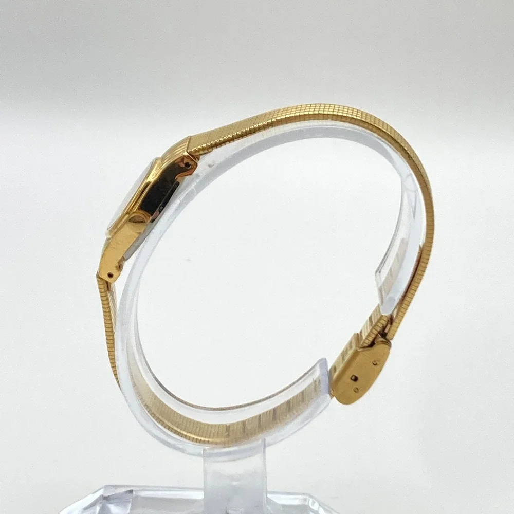 Vtg Dufonte Lucien Piccard Women's Watch 17mm Gold Tone Adjustable New Battery
